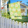 thumbnail image 2 of Spring Summer House Flag Green Daisy Floral Large Yard Flag for Outside 28 X 40 Inch Double Sided Burlap Outdoor Porch Decor, 2 of 4