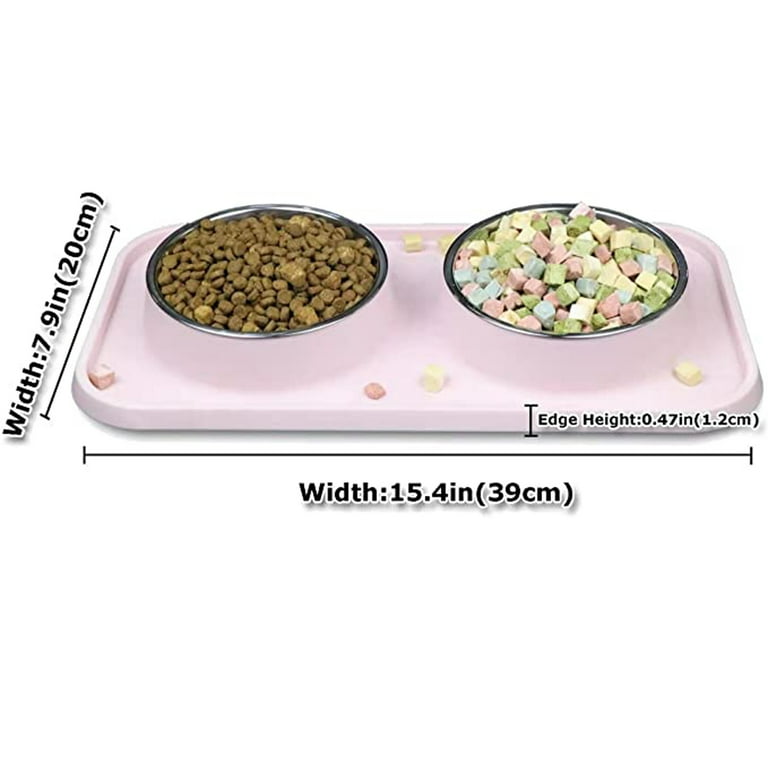 Nonspill Stainless Double Feeder Bowls For Small Dogs And Cats ▻   ▻ Free Shipping ▻ Up to 70% OFF