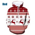thumbnail image 3 of Sudadera con capucha con estampado de copos de nieve y renos de Feliz Navidad para hombres y mujeres, sudadera con capucha holgada de gran tamaño con estampado 3D para hombres, 3 of 5