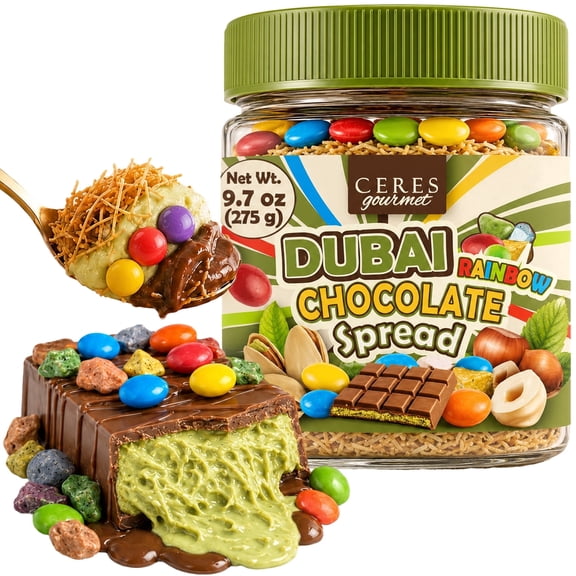 Dubai Chocolate Rocks Spread 9.7 oz Pistachio Cream and Crispy Kataifi