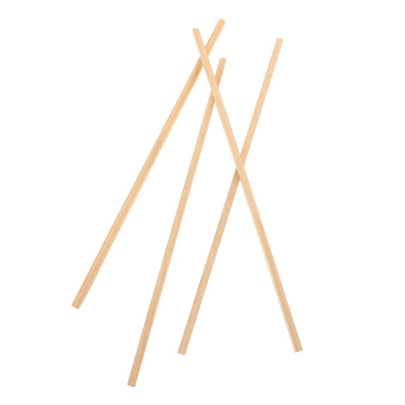 Homoyoyo Mini Wood Strips for Dollhouse Decorations, Light Yellow Wooden Trim, 30cm Miniature House Layout Accessories