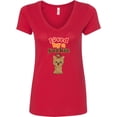 thumbnail image 3 of Inktastic Yorkshire Terrier Dog Yorkie Women's V-Neck T-Shirt, 3 of 5