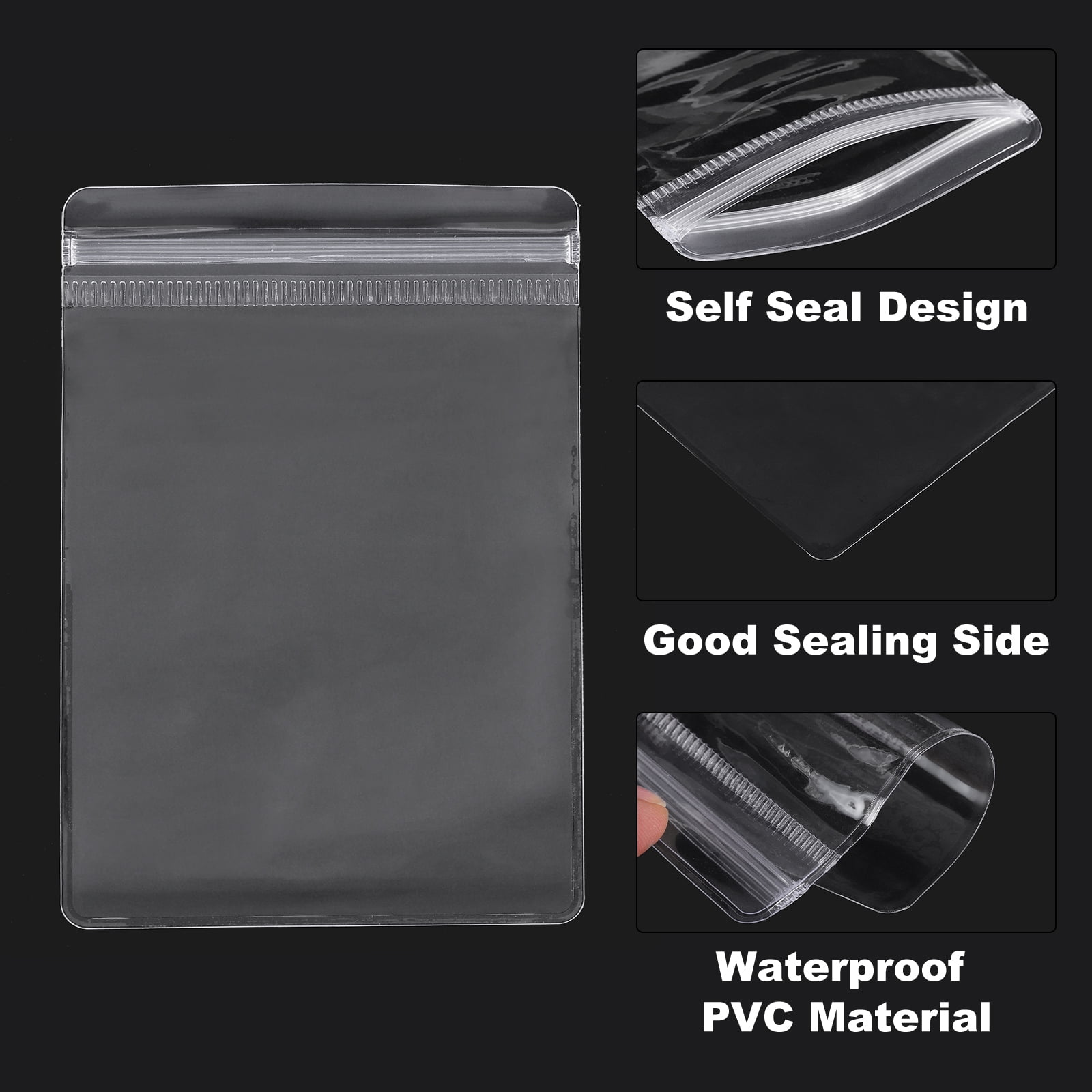 Unique Bargains Jewelry Bags Self Seal Pouches for Necklace Ring Packaging 3"x4.3"
