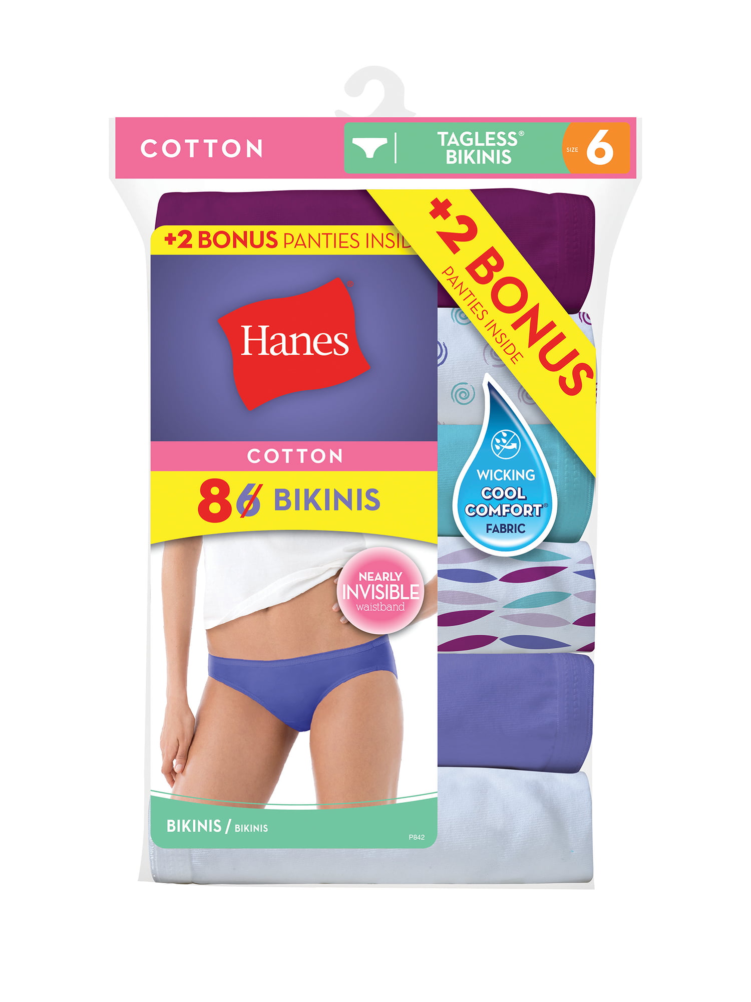Hanes Women's Cotton Bikini Panty Multipack