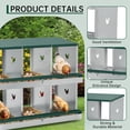thumbnail image 5 of 8-Compartment Metal Chicken Nesting Box - with Large Vented Holes for Easy Egg Collection & Poultry Coop, 5 of 6