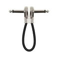 thumbnail image 3 of Guitar Patch Cable Cord Durable Pedalboard Effects Guitar Cable Audio Cable Argent Flat 15CM, 3 of 8