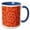Blue/White, variant on 3drose, Dynamic Hypnotic Geometrical Round Tiled Mosaic Pattern Background, 11oz Mug