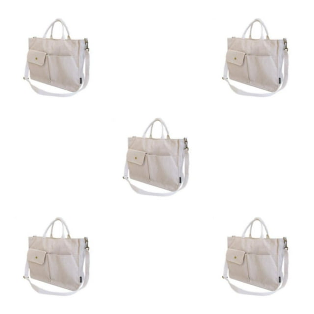 Youkk Restez à la Mode et Organisé avec Ces Sacs à Main Polyvalents Mode Blanc Crème 5Set