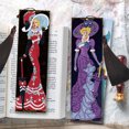 thumbnail image 4 of Marcapáginas de cuero con pintura de diamante DIY 2 uds. marcas de libro de taladro en forma especial para mujer Hugtrwg Para estrenar, 4 of 7