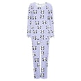 thumbnail image 6 of Mqqzkk Womens Pajama Sets 2 Piece Cute Printed Pjs Sleepwear Soft Comfy Loungewear Long Sleeve Pullover Top and Pants M, 6 of 6