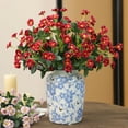 thumbnail image 4 of Artificial Silk Cloth Rose Bouquet Faux Flower Arrangement for Home Decor, 4 of 6