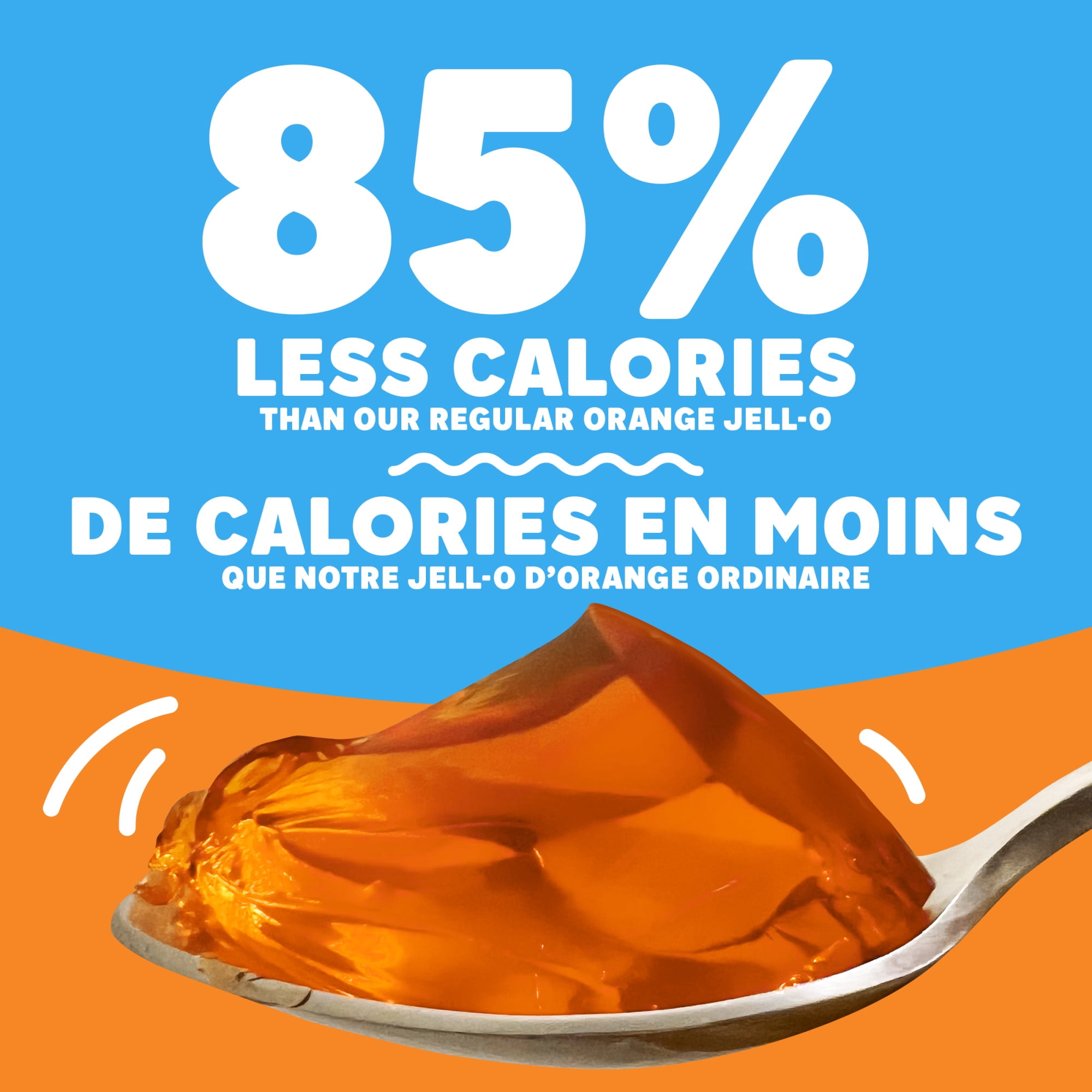 Mélange De Poudre Pour Gelée Orange, Sans Sucre Ajouté, Boîte De 10, 2 G