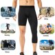 thumbnail image 3 of TFixol Pantalones ajustados de una pierna para hombre, mallas 3/4, capa base atlética, 3 of 8