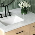 thumbnail image 6 of Ariel Hepburn 37 Inch Single Rectangular Sink Bathroom Vanity With Italian Carrara Marble Countertop 1.5 Inch Edge In Oak, 6 of 10