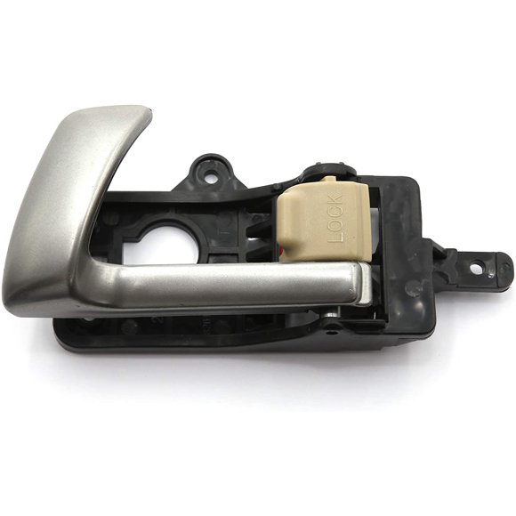 Otois Interior Door Handle Metal Gray Beige Key Lock Button 826102B010J9 Front Left for Hyundai 2007 2012 Santa Fe