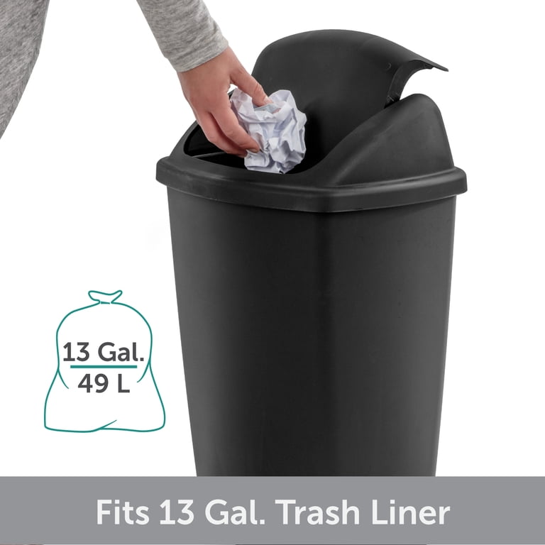 2 pack) Sterilite Kitchen Trash Can, 7.5 Gallon Plastic Garbage