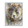 thumbnail image 3 of Stupell Industries Abstract Watercolor Brown Bear Portrait Wild Forest Animal, 24 x 30, Design by Kamdon Kreations, 3 of 5
