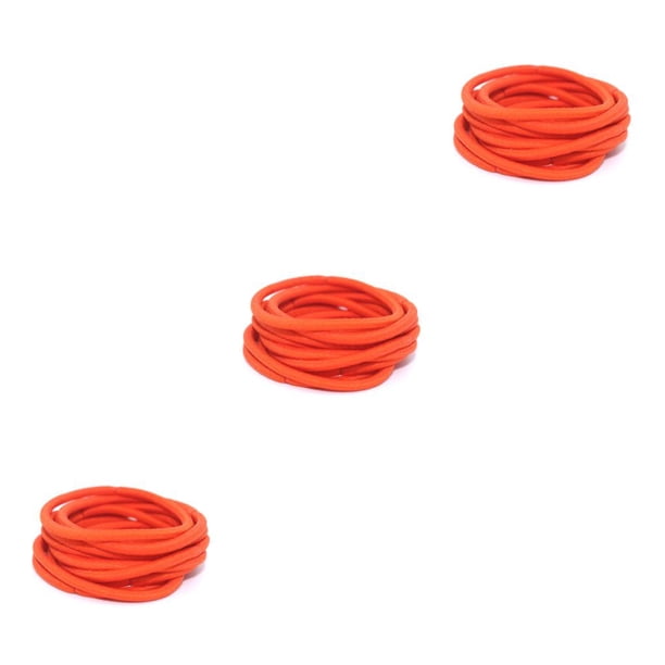 Sonducket 10 piezas de bandas para el cabello elásticas con moño decorativo protector de cola de caballo titular sin costuras Scrunchies Type1 NO1
