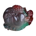 thumbnail image 2 of Estatua de pez, decoración del hogar, recuerdo, regalo para amigos, resina, adorno de escritorio para mascotas. Verde, 2 of 9