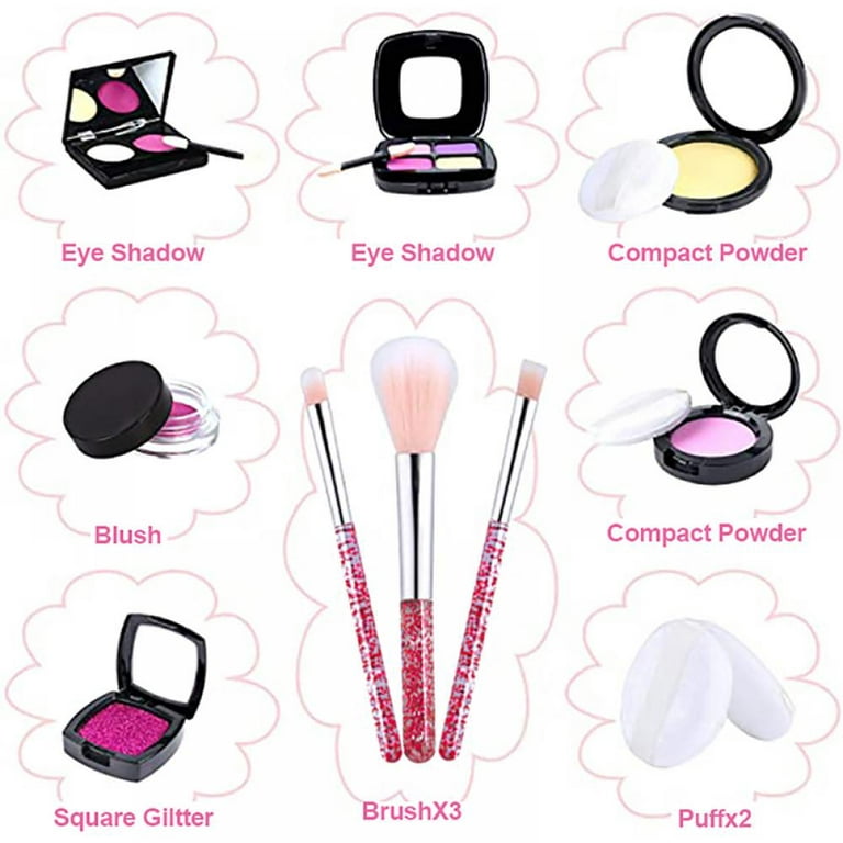 Patgoal 21PCS Makeup Set Girl Toys for Girls Ages 8-12 Girls Toys Age 4-5  Gift for 5 Year Old Girl Little Girl Toys Girls Makeup Kit for Kids Make Up Set  Toddler
