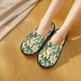 thumbnail image 6 of Fotbe Lilies Flowers Pattern Women's Fuzzy Slippers Plush Slippers Fluffy Winter House Shoes Indoor and Outdoor-Medium, 6 of 8