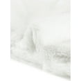 thumbnail image 5 of INSPIRE CHIC - Chaqueta corta para mujer con solapa de muesca y piel sintética esponjosa blanco L, 5 of 5