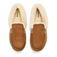 thumbnail image 2 of Dearfoams Cozy Comfort Men's Cuffed Moccasin Slippers, 2 of 6