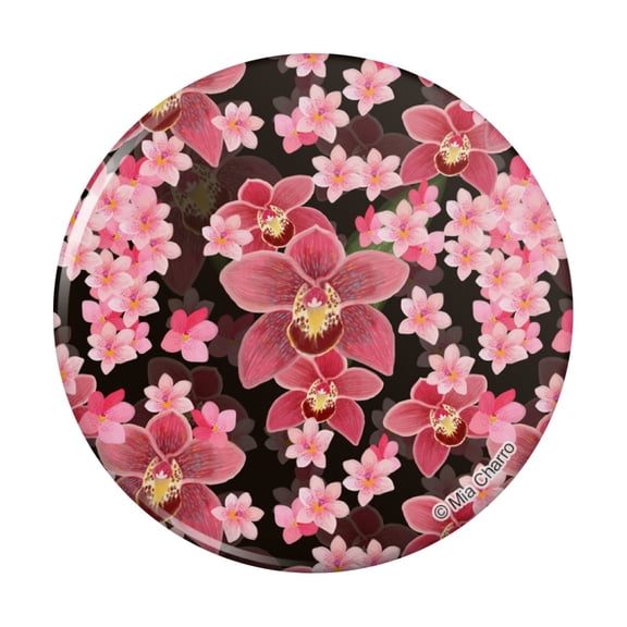 Beautiful Orchids Kitchen Refrigerator Locker Button Magnet