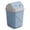 Blue - One Size, variant on TEPgvh Square Bathroom Trash Can with Lid, Compact Waste Bin for Small Spaces,Blue,One Size