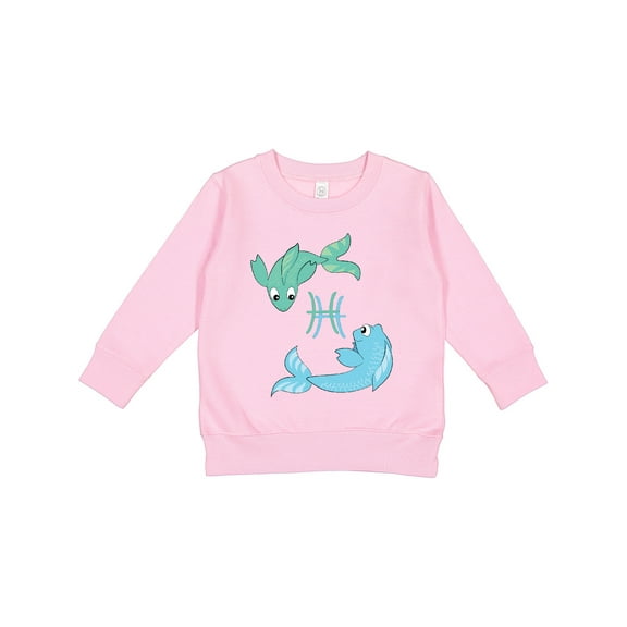 Inktastic Cute Pisces the Fish Zodiac Sign Toddler Sweatshirt