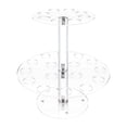 thumbnail image 4 of Soporte de cono de 24 agujeros Pantallas de sushi Rollo de rollo de sushi Rack de cono decorativo transparente para navideños en casa, 4 of 8
