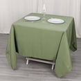 thumbnail image 3 of Efavormart 70"x70" Eucalyptus Sage Green 200 GSM Premium Seamless Polyester Square Tablecloth, 3 of 10