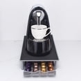 thumbnail image 3 of soporte de metal para cápsulas de café con cajón, 40 unidades, organizador compacto de cápsulas de café, gran capacidad, portátil, para cafeterías en casa (negro), 3 of 5