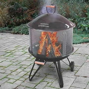 Landmann Garden Series Savannah Fire Pit Black Walmart Com