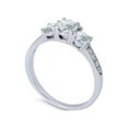 thumbnail image 2 of Bague de Fiançailles à Trois Pierres en Diamant Rond 1/2 Ct en Or Blanc 14 K, 2 of 2