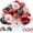 Red Black, variant on 78 Pcs Graduation Balloons Class of 2026 Graduation Party Decorations Red Black Congrats Grad Balloons with Ribbons, 12 Inch Red White Confetti Ballons for Grad Decorations Supplies