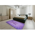 thumbnail image 5 of Ahgly Company Machine Washable Indoor Rectangle Transitional Bright Lilac Purple Area Rugs, 7' x 10', 5 of 7