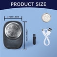 thumbnail image 3 of Kitecy Shavers for Men Clearance Smart Mini Electric Shaver Compact and Portable Charging Trimmer Single Headed Beard Cutter for Travel, 1X Razor, 1X Protective Case, 1X Data Cable, 1X Cleaning Brush, 3 of 4
