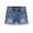 Blue-2442, variant on KIDSCOOL SPACE Big Girls Boys Jeans Shorts,Ripped Frayed Raw Hem Simple Design Cute Summer Denim Pants,Blue,13-14 Years