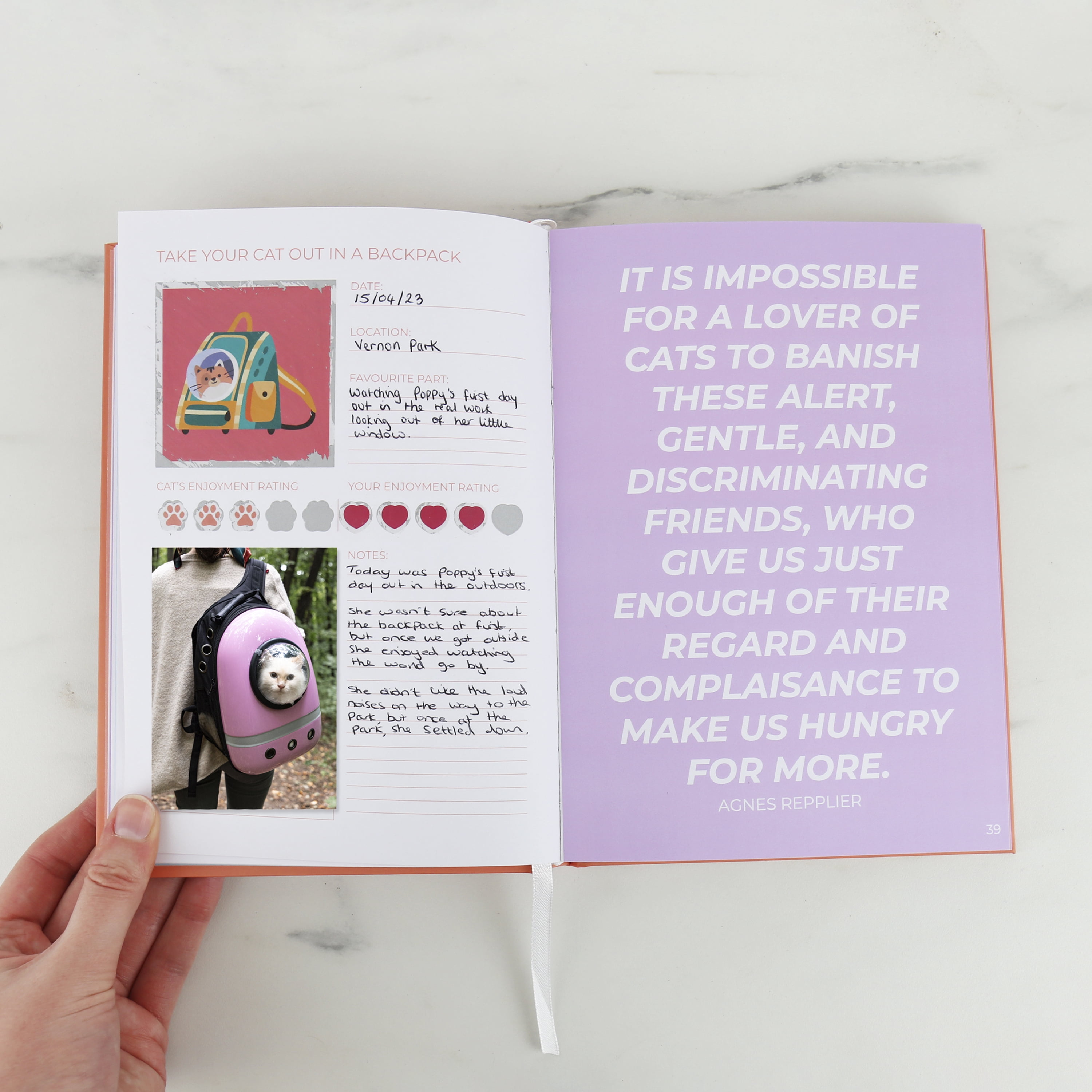 Gift Republic Personalized Cat Journal Scratch Book – Interactive Activity Journal & Keepsake for Cat Lovers – 50 Fun Activities with Scratch-Off Panels – Perfect Gift for New Cat Owners
