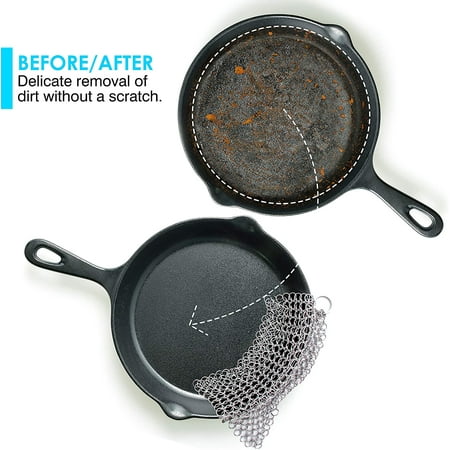 griddles grills chainmail 7x7 scrubber