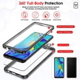 thumbnail image 3 of IBAOLE for Huawei P30 Lite Case, Built-in Screen Protector 360 Full-Body Protective Dual Layer Shockproof Slim Clear Anti-Scratch Phone Case Cover for Huawei P30 Lite Black SBL360 SAM A20 Black, 3 of 8