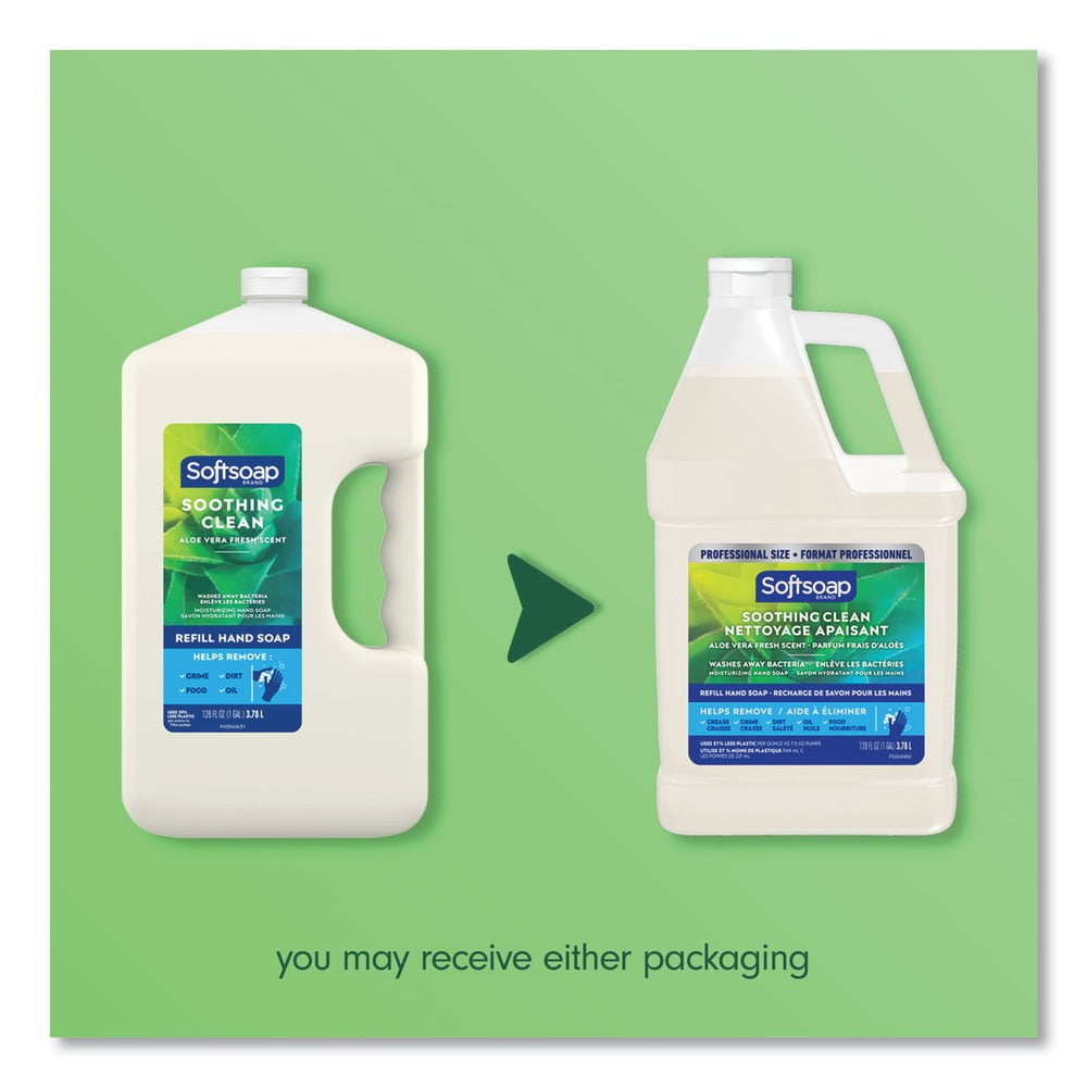 1 gal. Bottle Liquid Hand Soap Refill with Aloe - Aloe Vera Fresh Scent (4/Carton)