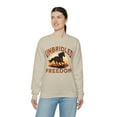 thumbnail image 6 of Adult Women's Horse Running Into Sunset Crewneck Sweatshirt, Quarter Horse, 6 of 7