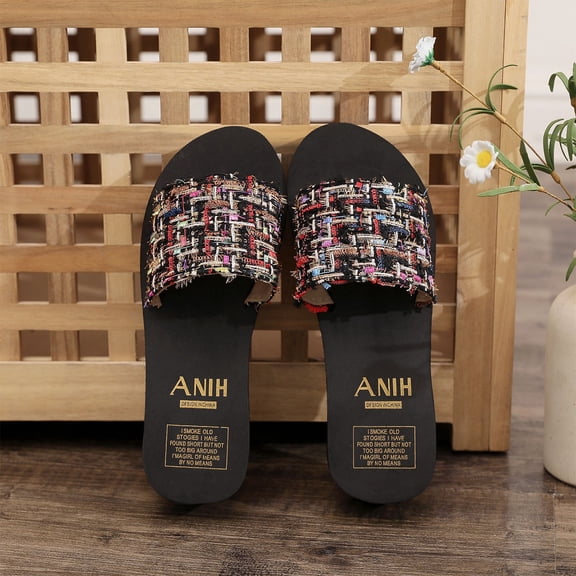 Willtoo Slide Sandals for Women Open Toe Flat Slippers Slip On Pool Shoes Summer Comfortable Walking Mules 2026