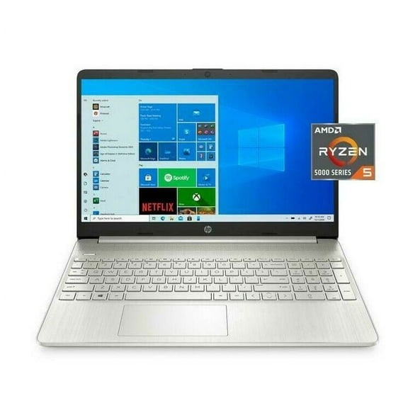HP 15-ef2127wm Laptop, 15.6" FHD (1920 x 1080), AMD Ryzen 5 5500U, 8 GB RAM, 256GB SSD, Windows 10