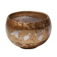 thumbnail image 2 of Lucas McKearn Eva Traditional Resin Decorative Bowl in Gold and Silver Leaf, 2 of 2
