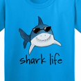 thumbnail image 4 of Inktastic Shark Life Fun Shark with Sunglasses Youth T-Shirt, 4 of 5