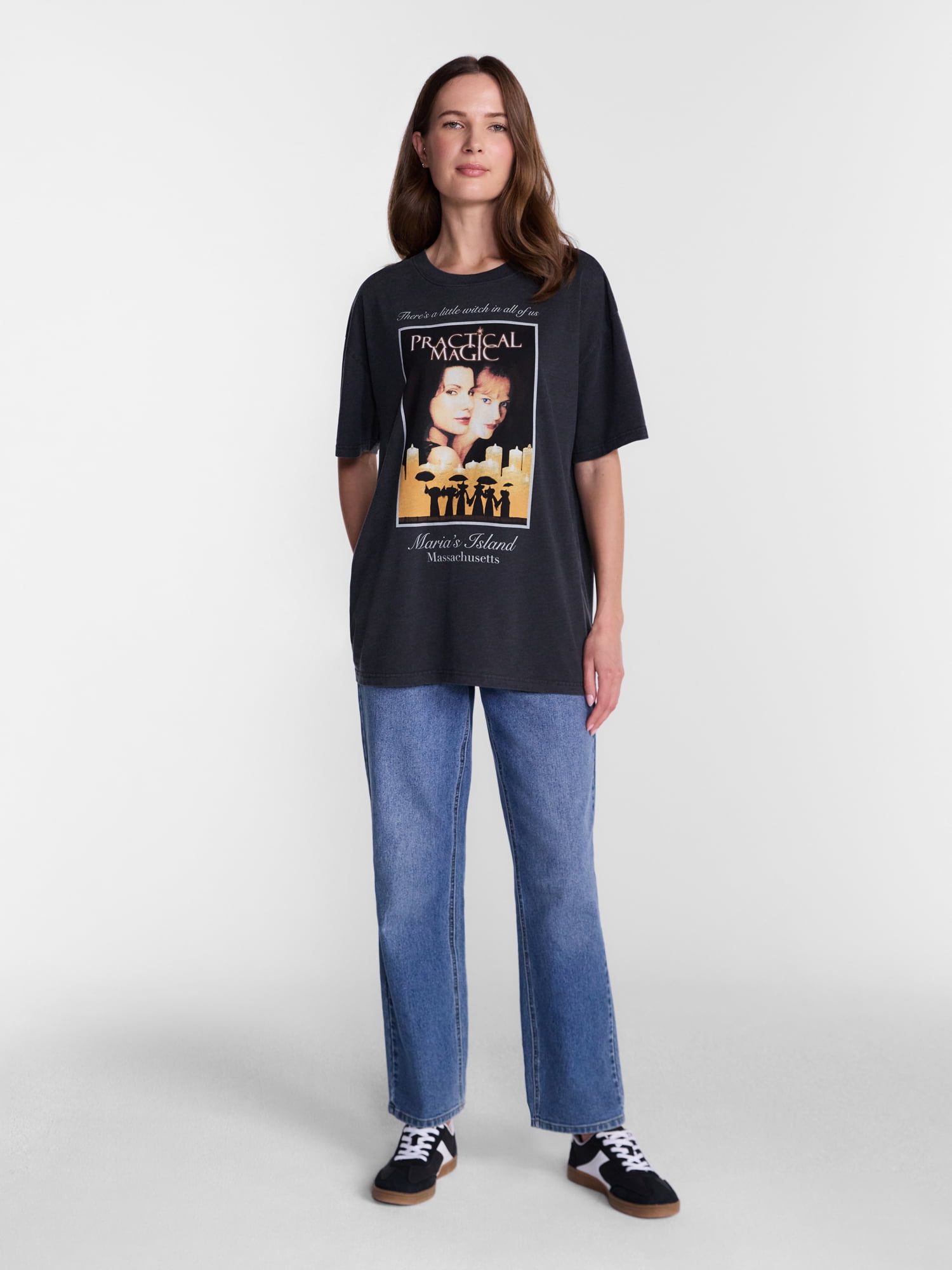 Practical Magic Women's Halloween Graphic Tee with Short Sleeves, Sizes XXS-XXL