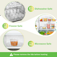 thumbnail image 3 of GPED 16oz Deli Containers with Lids 50 Sets, Food Storage Containers with Lids, Soup Containers with Lids, Stackable Plastic Containers, Meal Prep Containers, Leakproof, Freezer/Dishwasher/Microwave, 3 of 7